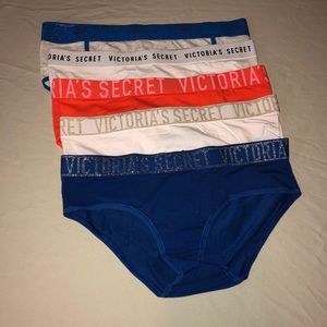 NWT 5 pairs of Victoria’s Secret hiphugger/hipster